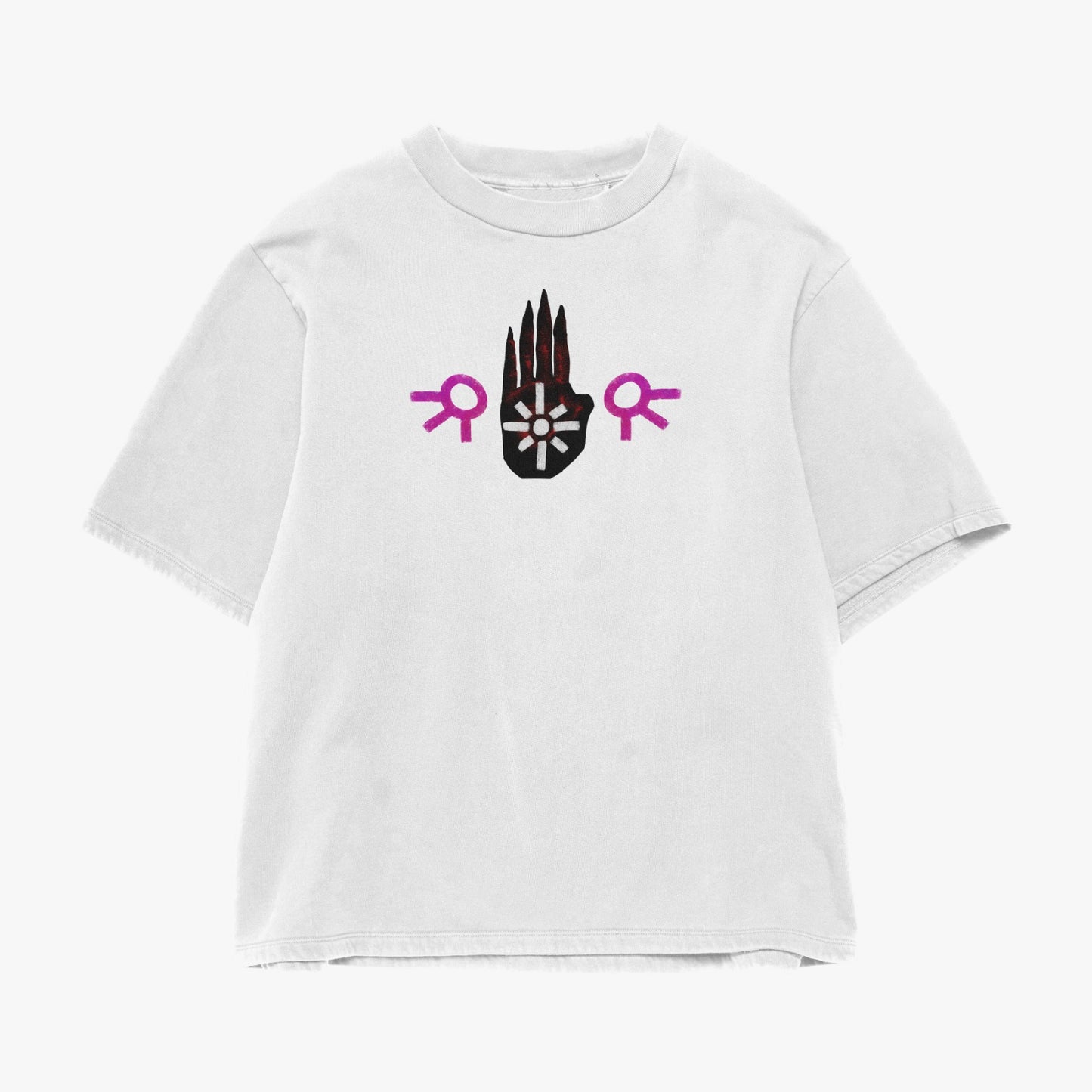 Dichotomy White Oversized T-Shirt