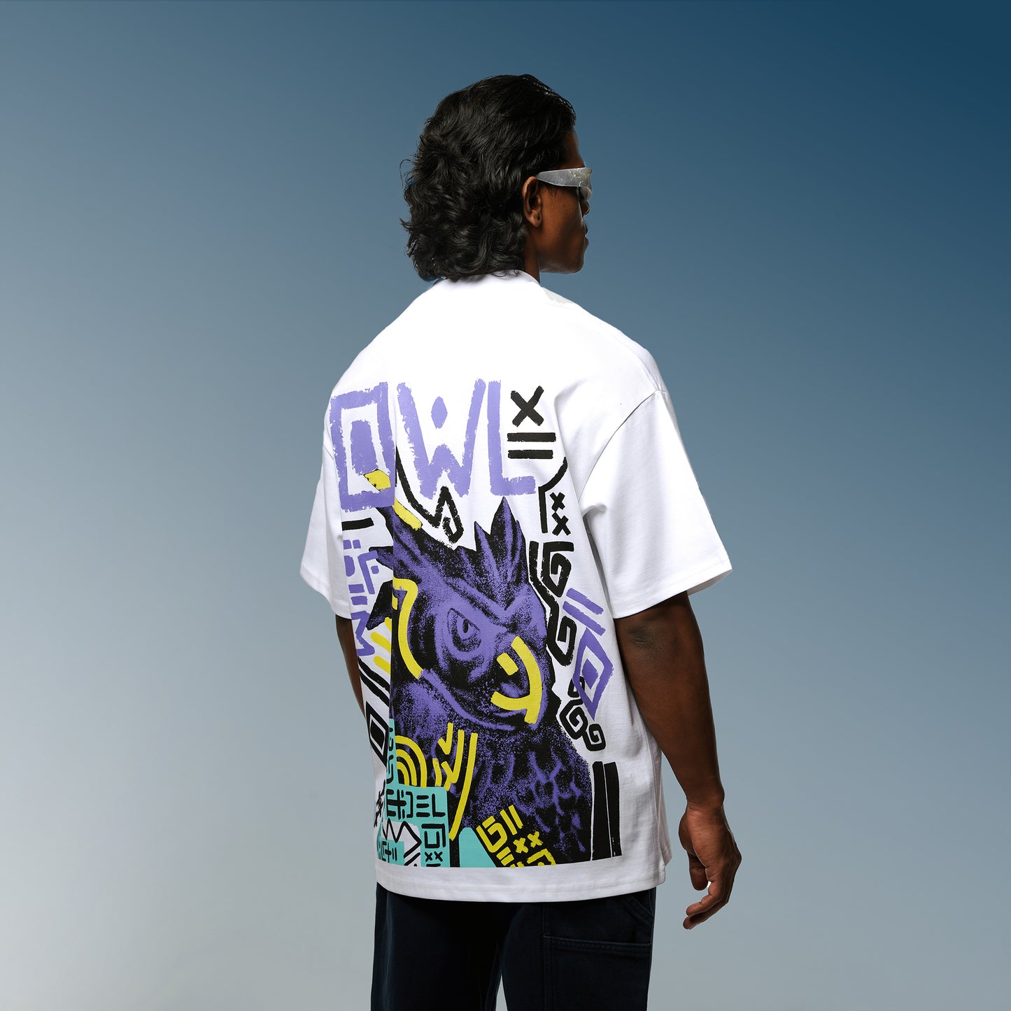 Wisdom White Oversized T-Shirt