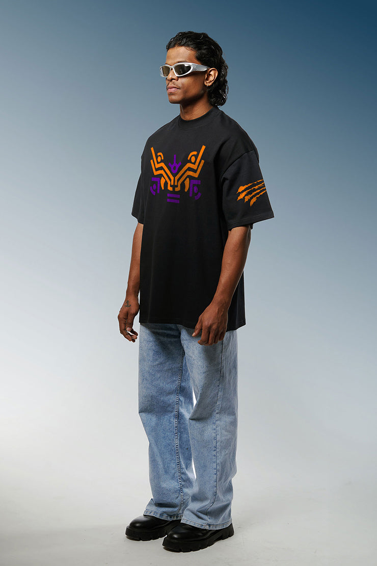 Bengal Wrath Black Oversized T-Shirt