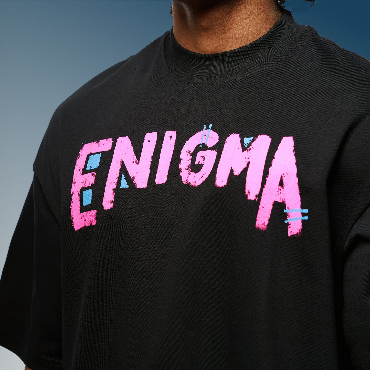 Enigma Black Oversized T-Shirt