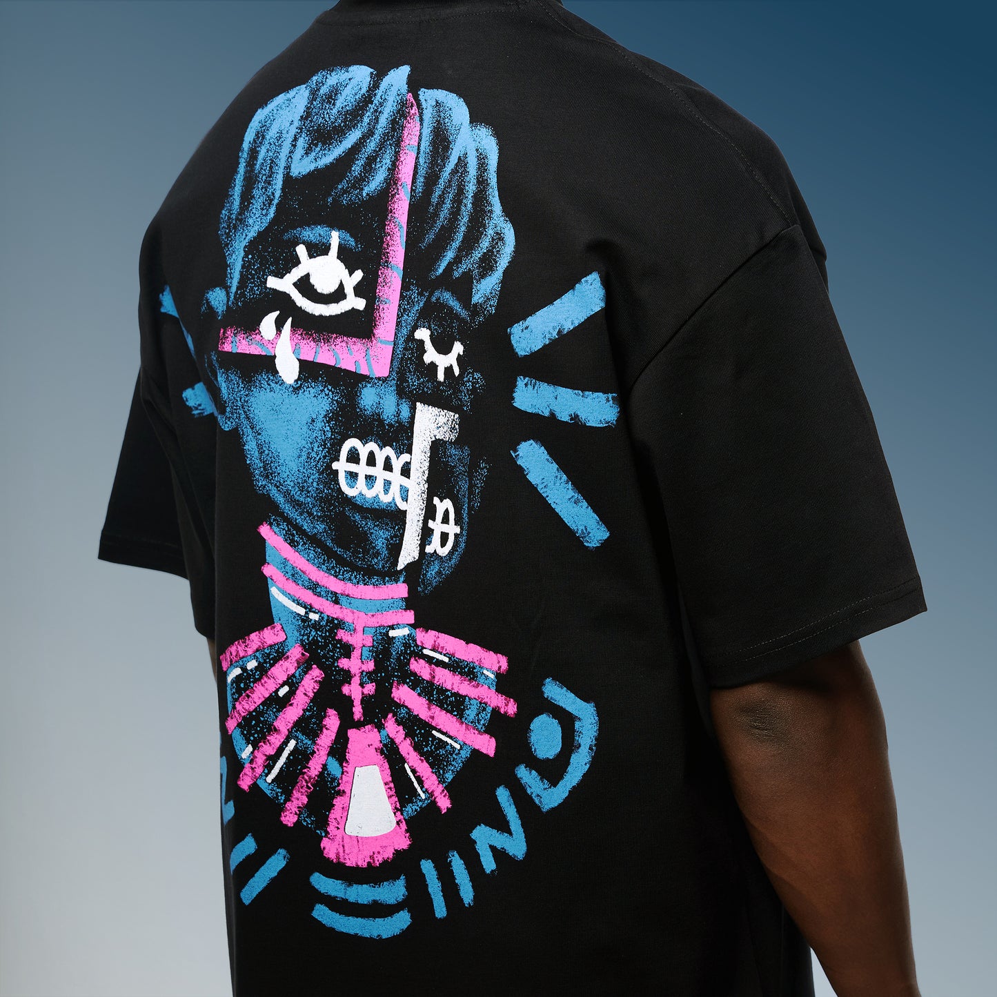 Enigma Black Oversized T-Shirt